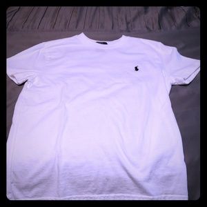 Youth White Polo Short Sleeve Shirt